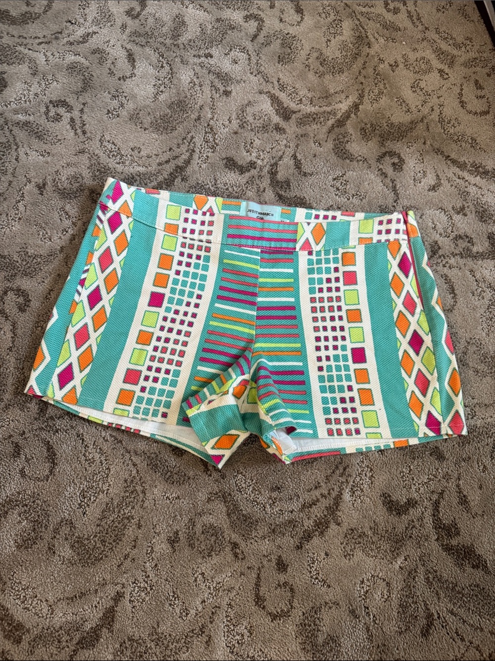 Vibrant Multi-Color Patterned Women’s Shorts